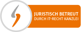 Juristisch betreut durch die IT-Recht Kanzlei