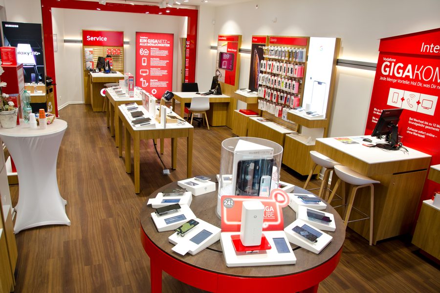 Innenansicht Vodafone Fachhandel Lübbenau