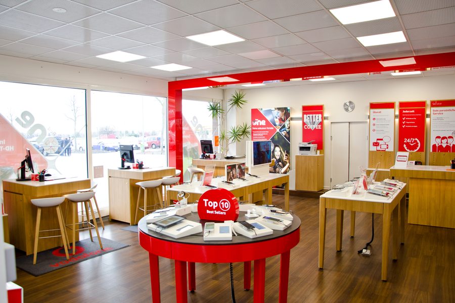 Innenansicht Vodafone Fachhandel Torgau